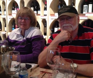 Elaine and Bill Cole at the Tour of Burgundy wine event.